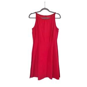 Gunne Sax Vintage 90s Jessica McClintock Red Strapless Mini Dress, Size Med